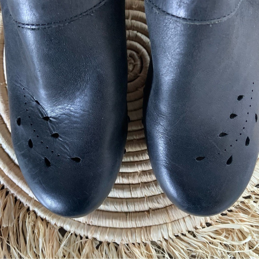 KORKS Women's Sudbury Black Leather Clogs Kork Ease Size 9 - Picture 3 of 16